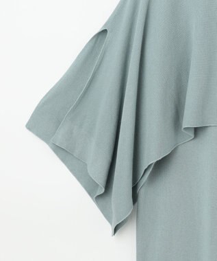 #Newans 【洗える】コットンウールニットセットアップ ライトブルー系