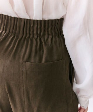 BEIGE， MICA / リネンブレンドイージーワイドパンツ Khaki