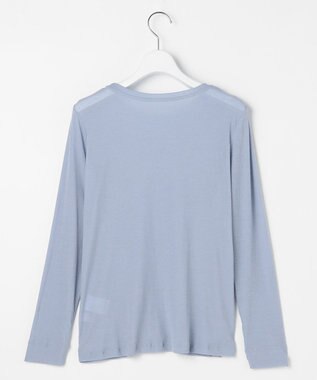 J.PRESS LADIES 【WEB限定】シアーストレッチフライス クルーネック シアー カットソー 【WEB限定】サックス系