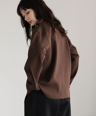 Green Parks ・ＥＬＥＮＣＡＲＥ　ＤＵＥ　ニットシングルジャケット Brown