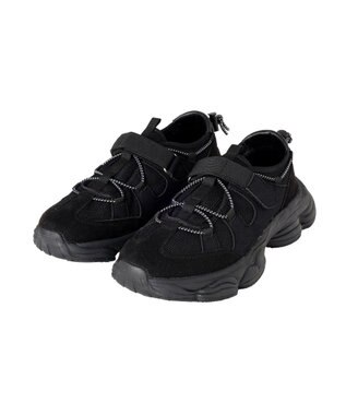 earth music&ecology ドローコードスニーカー Black
