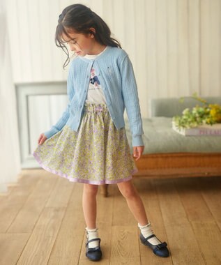 組曲 KIDS 【110-140cm】クラシック カーディガン サックスブルー系