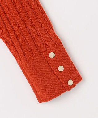 J.PRESS LADIES KNIT BASIC クルーネック ニット オレンジ系