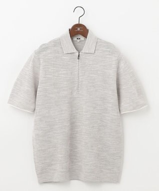 JOSEPH ABBOUD 【サスティナブル】スラブギマ ポロシャツ ライトグレー系