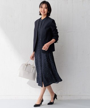 23区 サブバッグ付き 2WAYラウンド トートバッグ ホワイト系