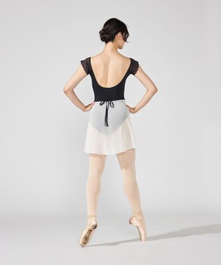 Chacott フレンチスリーブレオタード ブラック