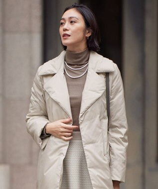 【洗える】ベアテレコボトルネック カットソー