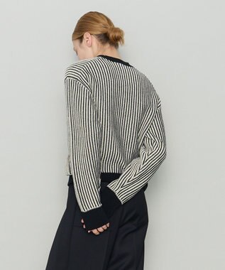 JOSEPH 【洗える】バイオテープコットン　ラウンドネックニット Black