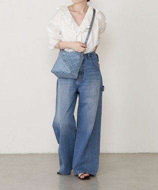 russet スタンダードミニショルダーバッグ <ナイロンジャガード>(CE-1627) DustyBlue