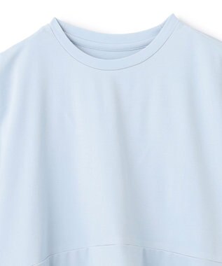 UNFILO BEAUTY FORM ペプラムＴシャツ スカイブルー