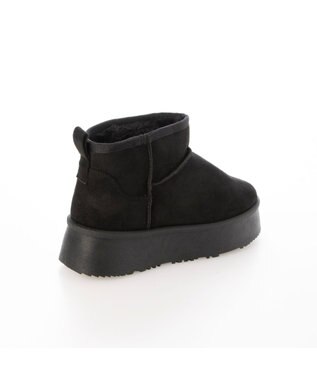 ing <ing>【WEB限定】ボリュームソールムートンブーツ ブラック