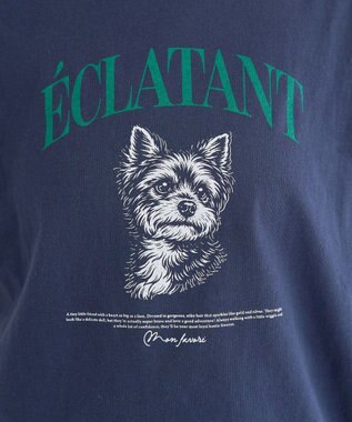 earth music&ecology 【綿100％】アソートリンガーＴシャツ Navy