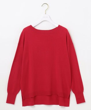 ANY SIS 【洗える】カシミヤブレンド ニット レッド