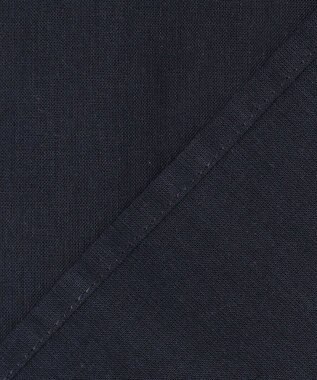 自由区 バンドカラーコットン ブラウス ネイビー