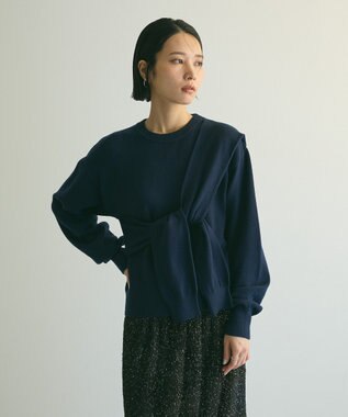 Green Parks armonia．ツイストレイヤードプルオーバー Navy