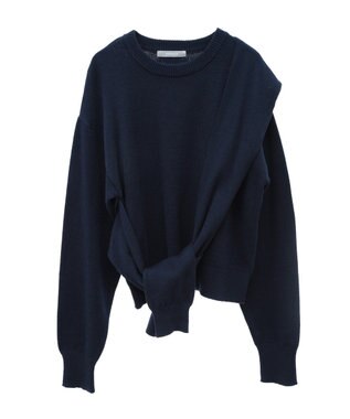 Green Parks armonia．ツイストレイヤードプルオーバー Navy