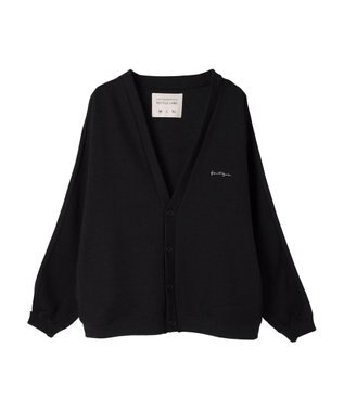 CRAFT STANDARD BOUTIQUE 【リサイクル】ラインカーディガン Black