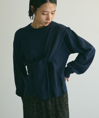 Green Parks armonia．ツイストレイヤードプルオーバー Navy