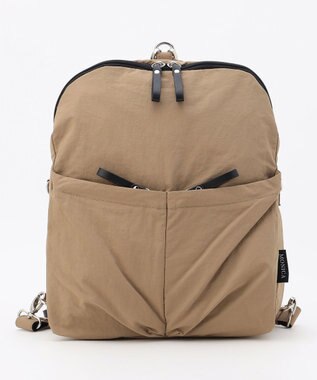 LA BAGAGERIE 【MONICA】フロントポケット2WAYバッグ グレージュ