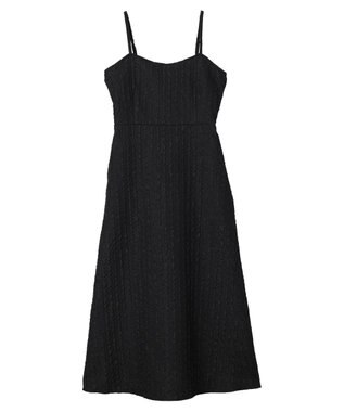 Green Parks ・ｎｏｖｅｍ９　フクレジャカードキャミワンピ Black
