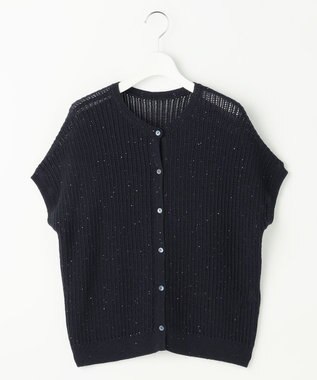 自由区 S 【WEB限定・2点SET・着回し3WAY以上】セットアップニット・スカート ネイビー×ブラック