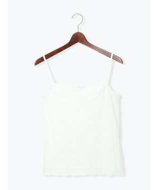 Te chichi 【接触冷感】レーストリムテレコキャミソール オフホワイト