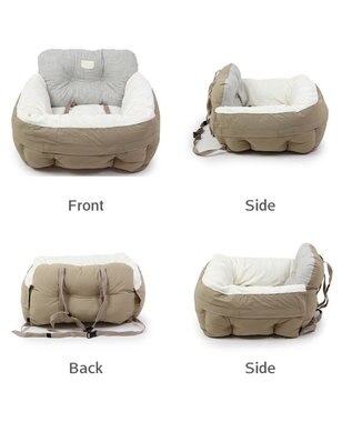 PET PARADISE ドライブカドラー 《茶》【小型犬・多頭用】 ベージュ