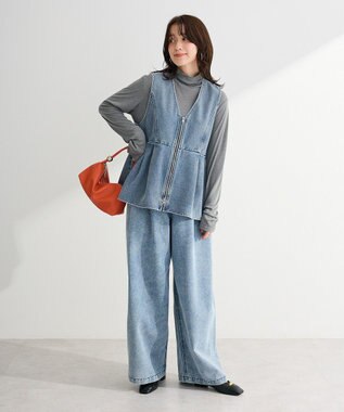 Green Parks シアーリブタートルプルオーバー Gray