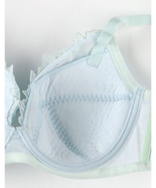 une nana cool 小さく見せるブラ　ミニマイザーブラ　レース アクア