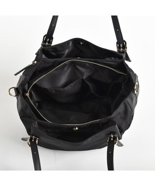 LA BAGAGERIE 【MONICA】ナイロン2WAYトートバッグ Sサイズ ブラック