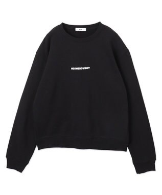 WEGO 【ユニセックス着用ITEM】THEBOYエルボーパッチクルーネックPO ブラック