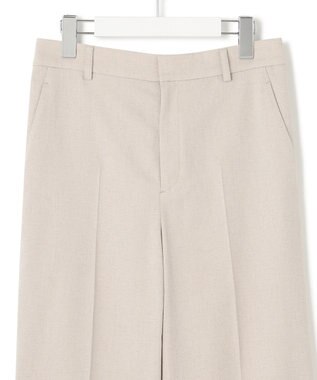 23区 【セットアップ対応/洗える】アイアスマットストレッチ セミワイド パンツ ベージュ系