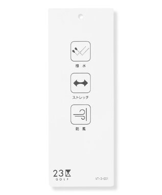 23区GOLF 【MEN】防風エアリージャージ ウォームパンツ ホワイト系