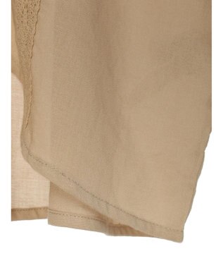 earth music&ecology ギャザーショートブラウス Beige