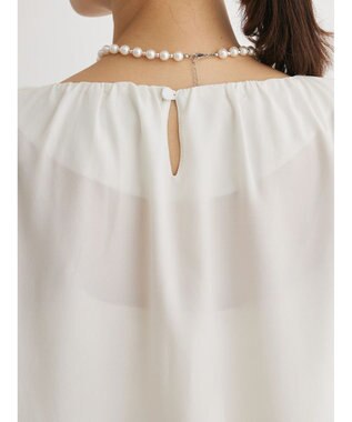 Green Parks ｅｆ－ｄｅ　ギャザーブラウス White