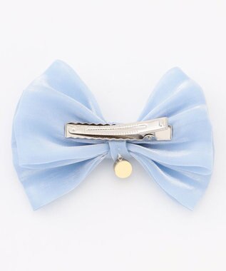 ANY KIDS リボンヘアクリップ サックスブルー