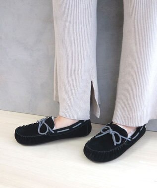 BONTRE 【EMU/エミュー】ムートンモカシンシューズ ブラックスムース