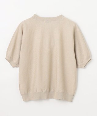 ANY 【洗濯機可/UVケア】ラメニットドルマンプルオーバー ベージュラメ