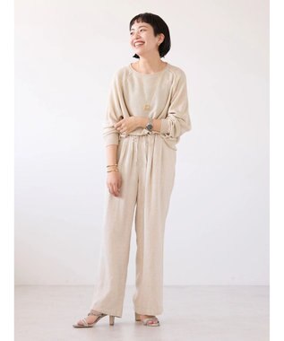 AMERICAN HOLIC ボートネックニットプルオーバー Ivory