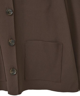 Green Parks ・ＥＬＥＮＣＡＲＥ　ＤＵＥ　ニットシングルジャケット Brown