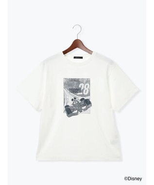 Te chichi 【Disney】MICKEY/フロントプリントTシャツ ブラック