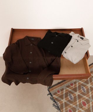 WEGO ブークレボタンカーディガン ブラウン