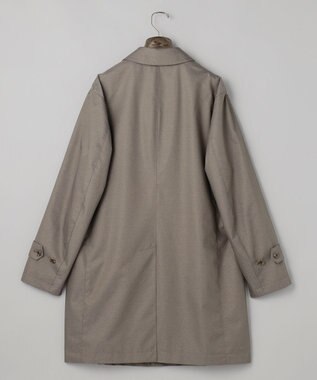 GOTAIRIKU 25年新作/3シーズン対応【防水/軽量/シワになりにくい】メランジカルゼ ステンカラーコート_無地 ベージュ系