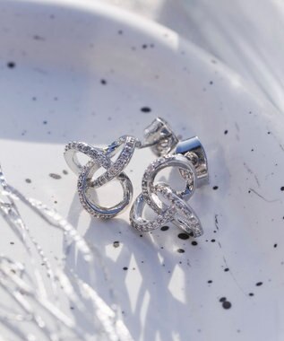 Tiaclasse 【選べる2TYPEデザイン】【金属アレルギー対応】 トゥワインピアス＆イヤリング ピアス：シルバー