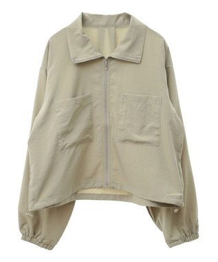 Green Parks ライトＺＩＰシャツブルゾン Olive