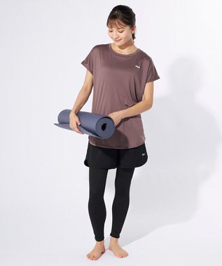 OP／FILA 【FILA】水陸両用フィットネスウェア 3点セット ダークパープル