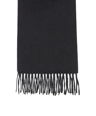 MOONBAT FURLA(フルラ）カシミヤ100％ 無地 プチマフラー ブラック