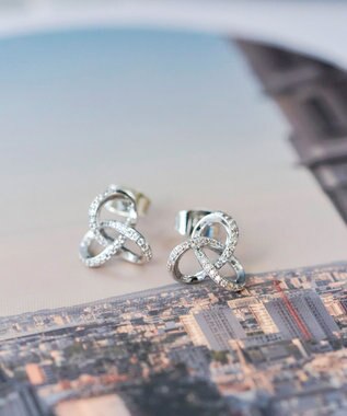 Tiaclasse 【選べる2TYPEデザイン】【金属アレルギー対応】 トゥワインピアス＆イヤリング ピアス：シルバー