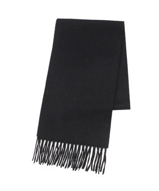 MOONBAT FURLA(フルラ）カシミヤ100％ 無地 プチマフラー ブラック