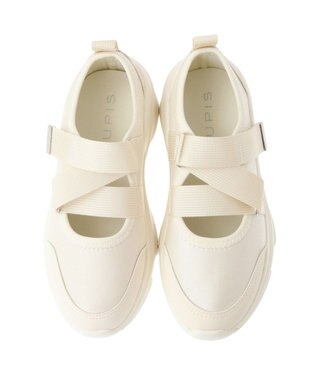 Green Parks ＲＵＰＩＳ．　クロスベルトスニーカー Ivory